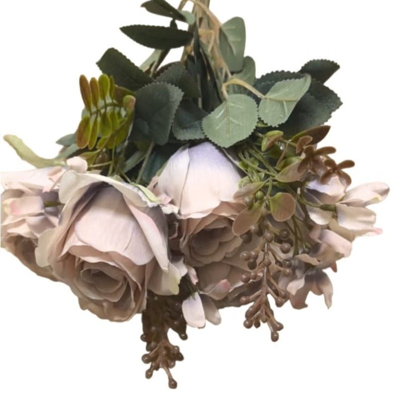 Huitich Artificial Pink Flower Decor Bouquet - Mumzar