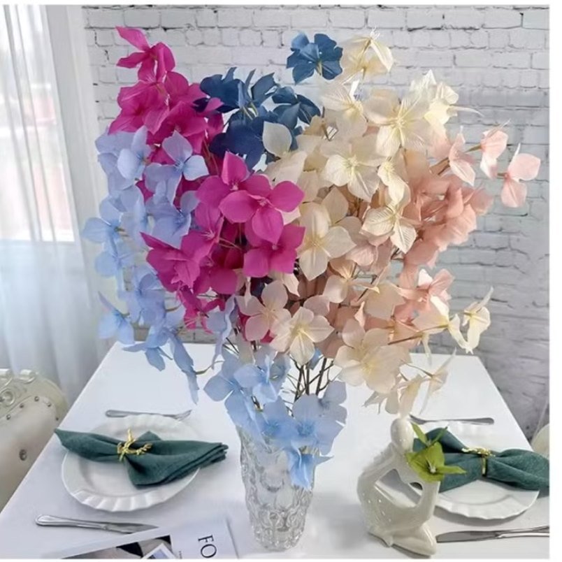 Huitich Artificial Red Flower Decor Elegant Home Accent - Mumzar