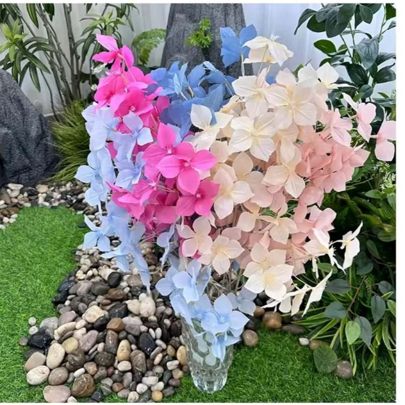 Huitich Artificial Red Flower Decor Elegant Home Accent - Mumzar