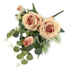 Huitich Artificial Rose Flowers for Home Decoration Realistic Bouquet - Mumzar