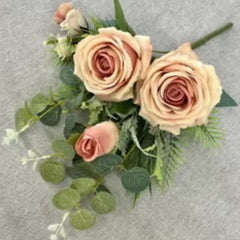 Huitich Artificial Rose Flowers for Home Decoration Realistic Bouquet - Mumzar