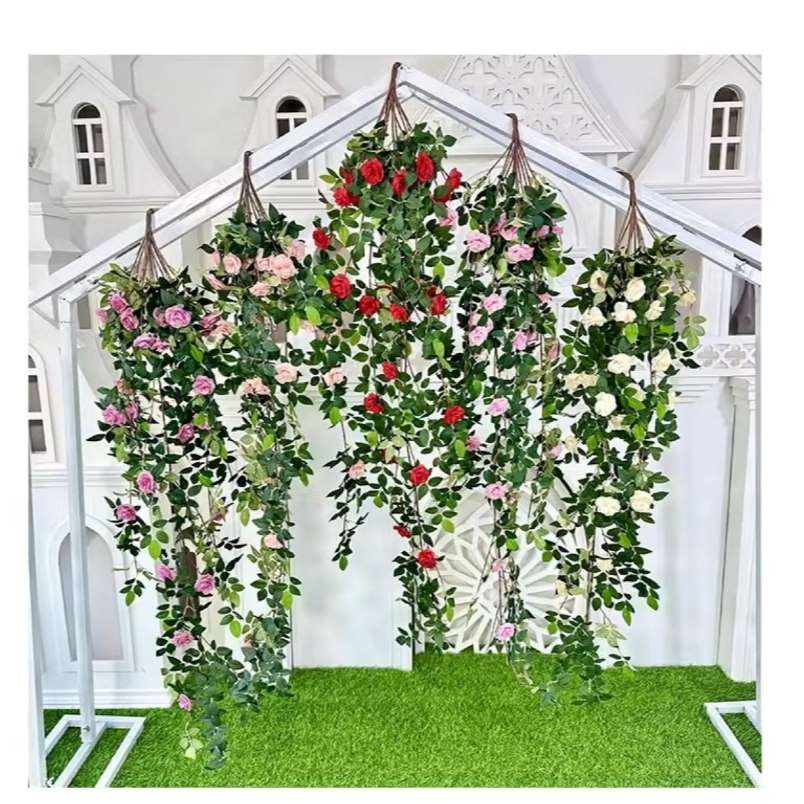Huitich Artificial Rose Wall Hanging with Realistic Flowers - Mumzar