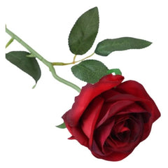 Huitich Artificial Silk Rose Pack of 2 Realistic Red Flowers - Mumzar