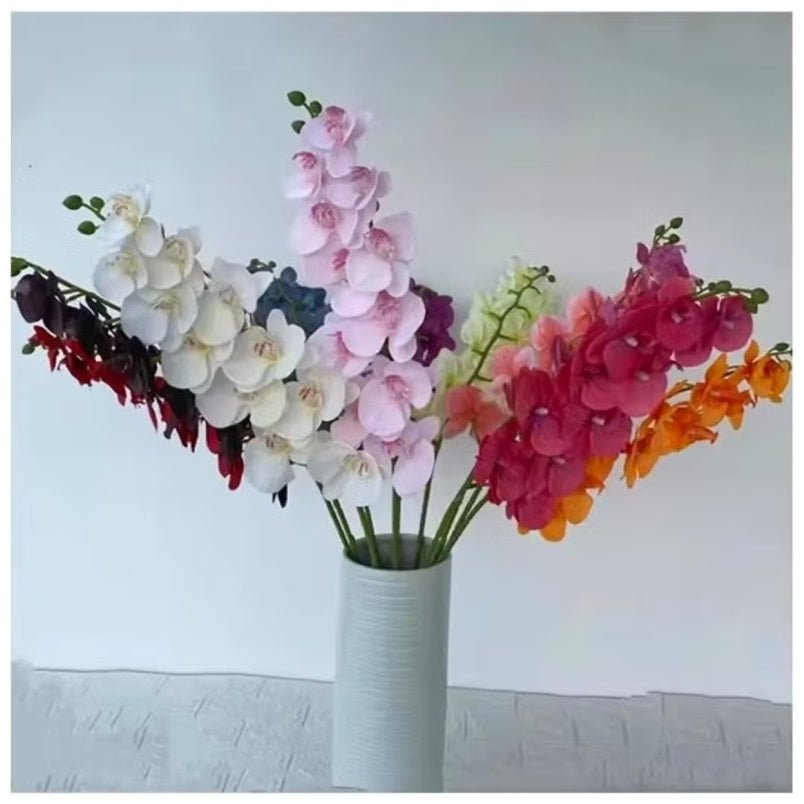 Huitich Artificial White Rose Flowers Realistic Decor - Mumzar