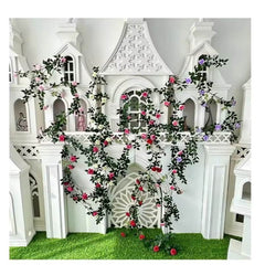 Huitich Artificial White Rose Wall Hanging Decor - Mumzar