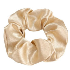 Huitich Beige Silk Scrunchie for Women Soft Hair Jewelry - Mumzar