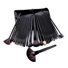 Huitich Black Makeup Brush Set with 32 Professional Tools - Mumzar