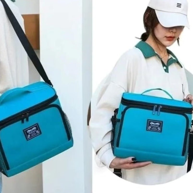 Huitich Blue Lunch Box Bag with Insulated Cooler - Mumzar