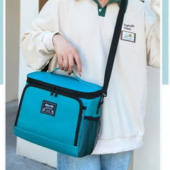 Huitich Blue Lunch Box Bag with Insulated Cooler - Mumzar