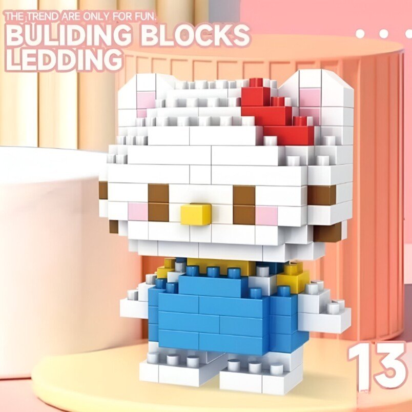 Huitich Cat Building Block Set Cute DIY Toy - Mumzar