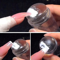 Huitich Clear Silicone Nail Stamper for Precise Nail Art - Mumzar