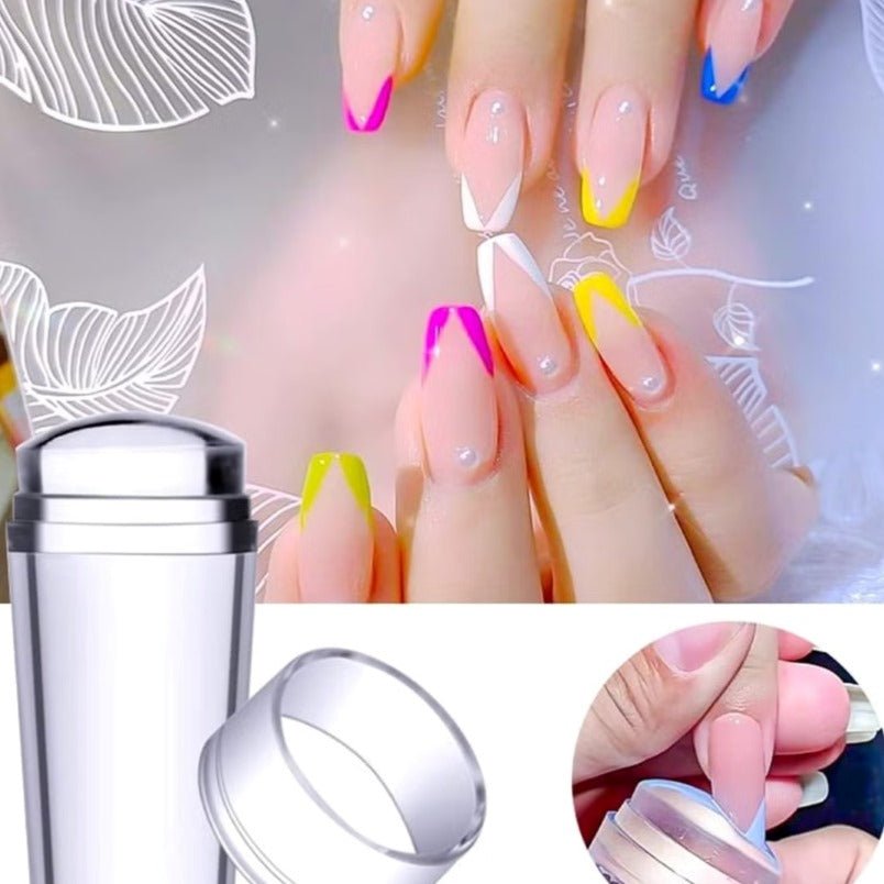 Huitich Clear Silicone Nail Stamper for Precise Nail Art - Mumzar