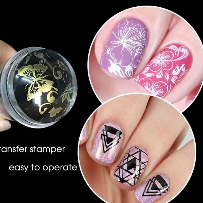 Huitich Clear Silicone Nail Stamper for Precise Nail Art - Mumzar