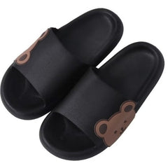Huitich Comfortable Slides Size 40 41 Black Bear Sandals - Mumzar