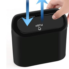 Huitich Compact Car Trash Can with Push - Open Lid - Mumzar