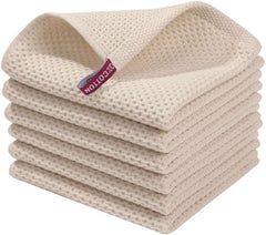 Huitich Cotton Waffle Weave Dish Cloths - Soft & Durable - Mumzar
