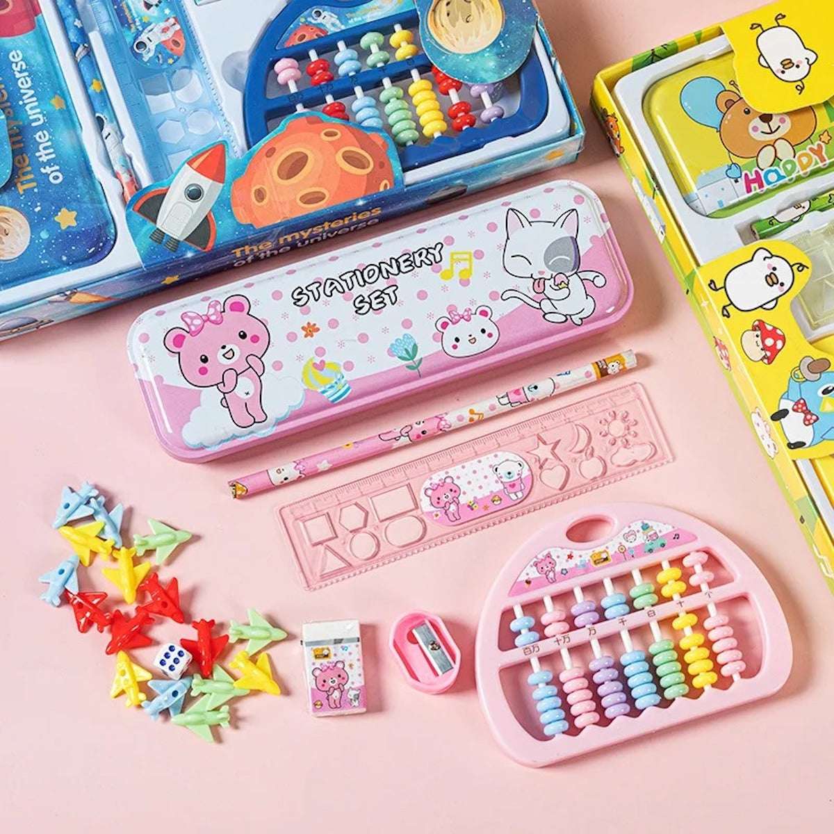 Huitich Cute Bunny Stationery Kit for Kids Fun Office Supplies - Mumzar