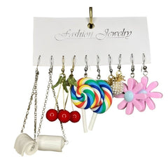 Huitich Cute Fashion Earrings Set with Fun Designs - Mumzar