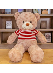 Huitich Dark Brown Teddy Bear with Sweater Plush Toy - Mumzar