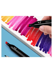 Huitich Dual Tip Marker Set 60 Colors with Carry Case - Mumzar
