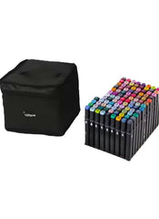 Huitich Dual Tip Markers Set 100 Colors with Carry Case - Mumzar