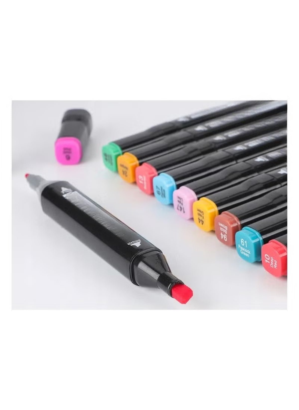 Huitich Dual Tip Markers Set 100 Colors with Carry Case - Mumzar