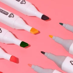 Huitich Dual Tip Oily Markers 40 Colors Arts & Crafts - Mumzar