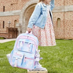 Huitich Durable Kids Backpack for School with Plush Toy - Mumzar