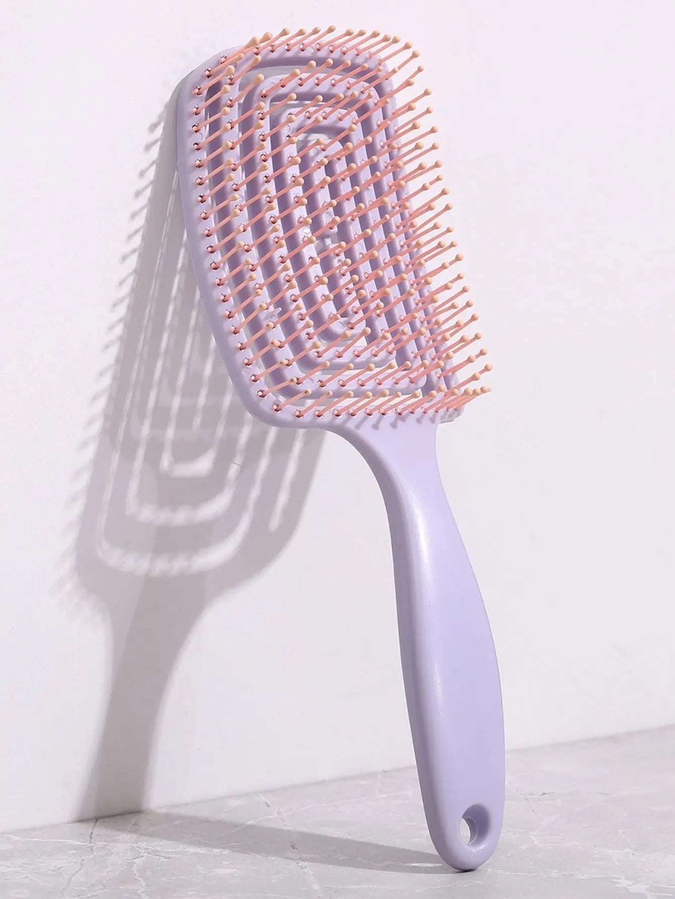 Huitich Elastic Massage Hair Brush Comb Soft Pink - Mumzar