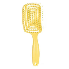Huitich Elastic Massage Hair Brush Comb Soft Pink - Mumzar