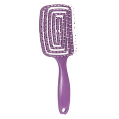 Huitich Elastic Massage Hair Brush Comb Soft Pink - Mumzar