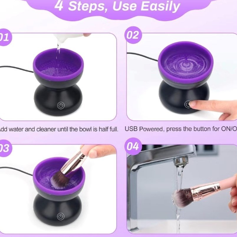 Huitich Electric Makeup Brush Cleaning Machine USB Powered - Mumzar
