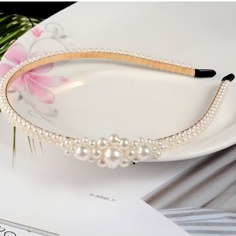 Huitich Elegant Pearl Headband for Girls Stylish Accessory - Mumzar