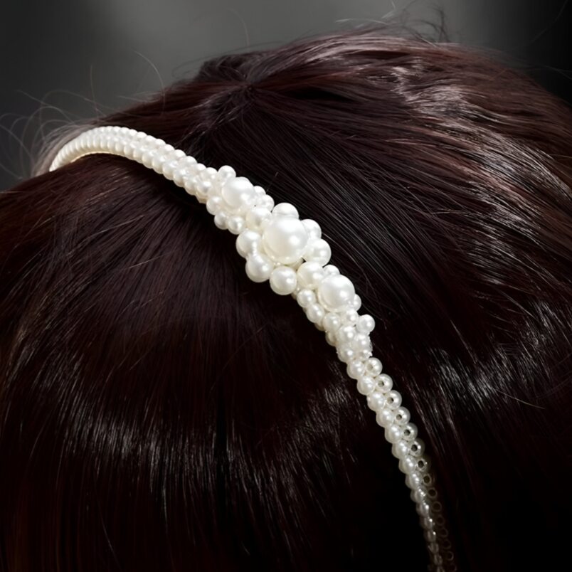 Huitich Elegant Pearl Headband for Girls Stylish Accessory - Mumzar