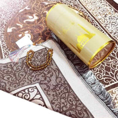Huitich Embroidered Prayer Mat Set with Tassels - Mumzar