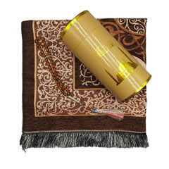 Huitich Embroidered Prayer Mat Set with Tassels - Mumzar