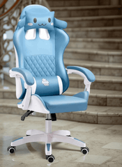 Huitich Ergonomic Kids Study Chair Blue Gaming Seat - Mumzar