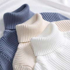 Huitich Fall Cashmere Pullovers for Women Soft Knit Turtleneck Sweater - Mumzar