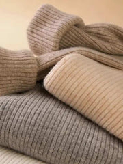 Huitich Fall Cashmere Pullovers for Women Soft Knit Turtleneck Sweater - Mumzar