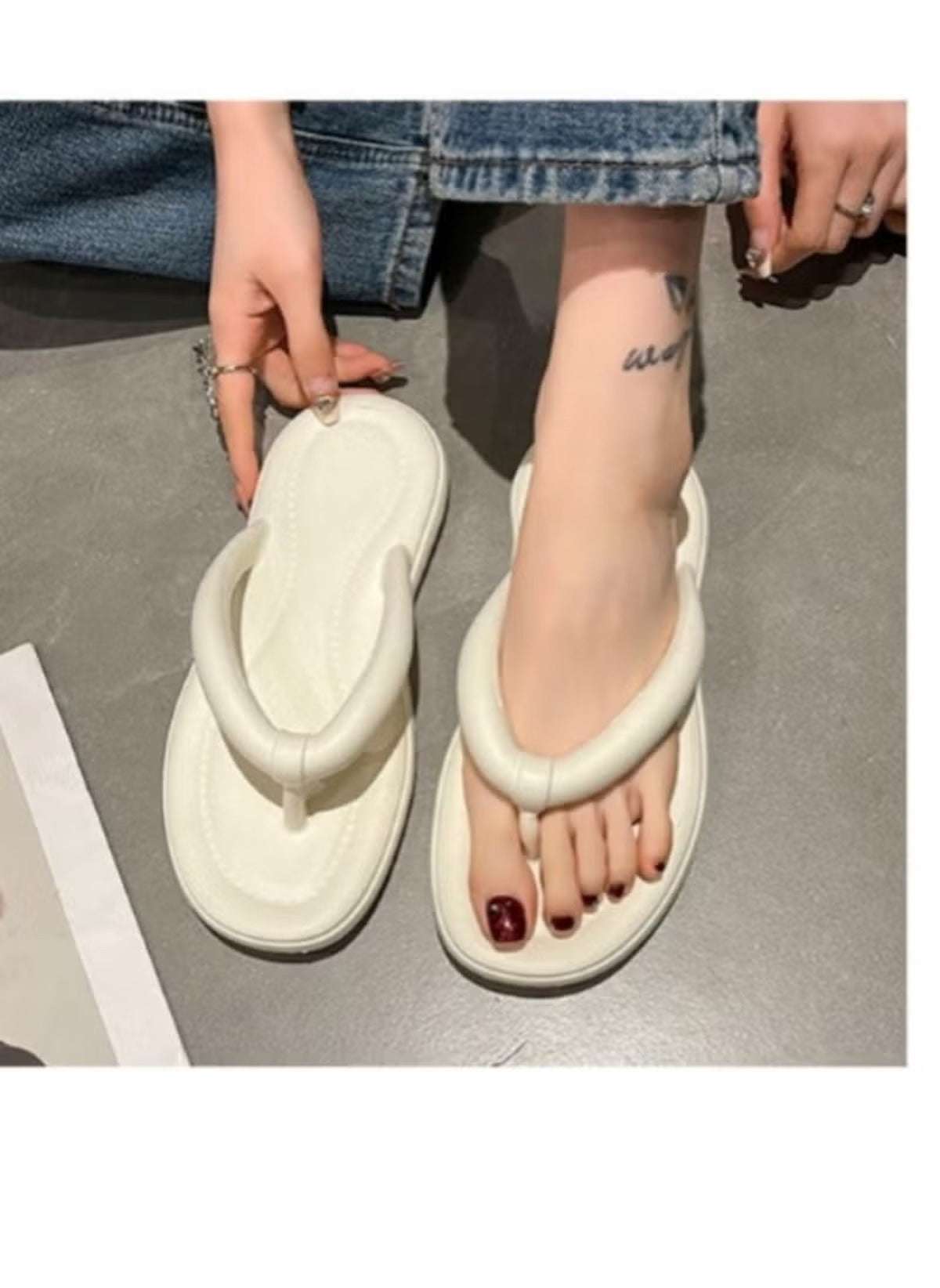 Huitich Fashionable Casual Flip Flops Size 38 39 - Mumzar