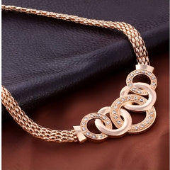 Huitich Four Piece Gold Jewelry Set with Pendant - Mumzar