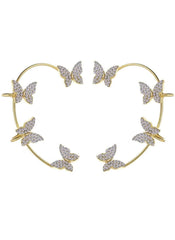 Huitich Gold Butterfly Earrings for Women with Crystals - Mumzar