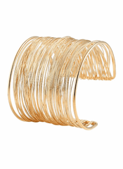 Huitich Gold Multi Layer Cuff Bracelet Elegant Jewelry - Mumzar
