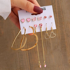 Huitich Gold Vintage Pearl Earrings Set - Mumzar
