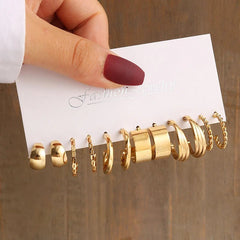 Huitich Gold Vintage Pearl Earrings Set - Mumzar