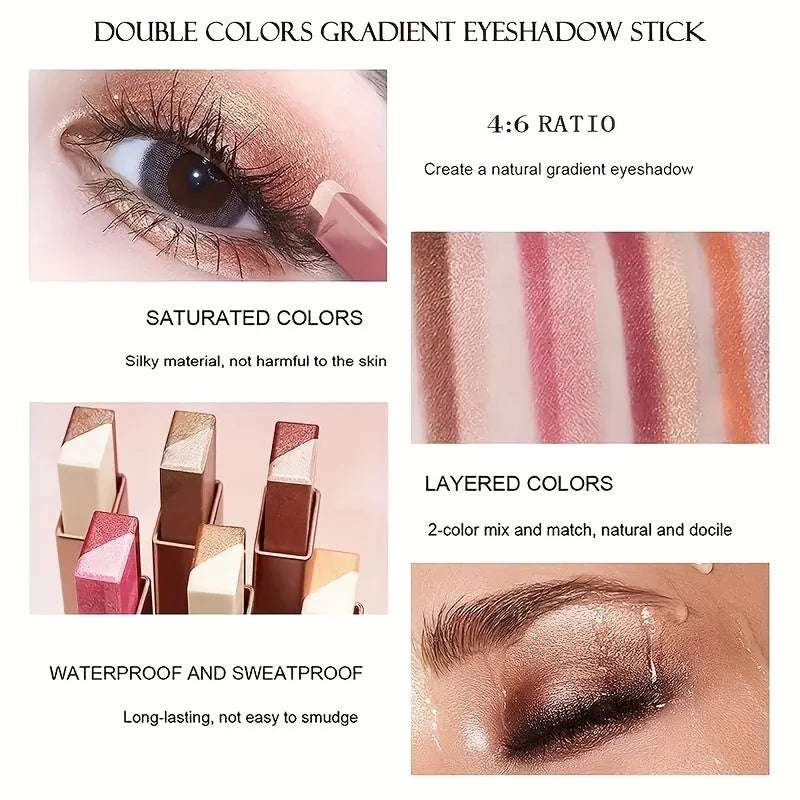 Huitich Gradient Eyeshadow Stick Shimmer & Blend - Mumzar