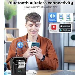 Huitich Grey Thermal Label Maker Compact Printer - Mumzar