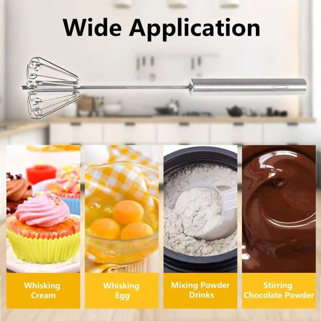 Huitich Handheld Whisk for Baking Stainless Steel - Mumzar