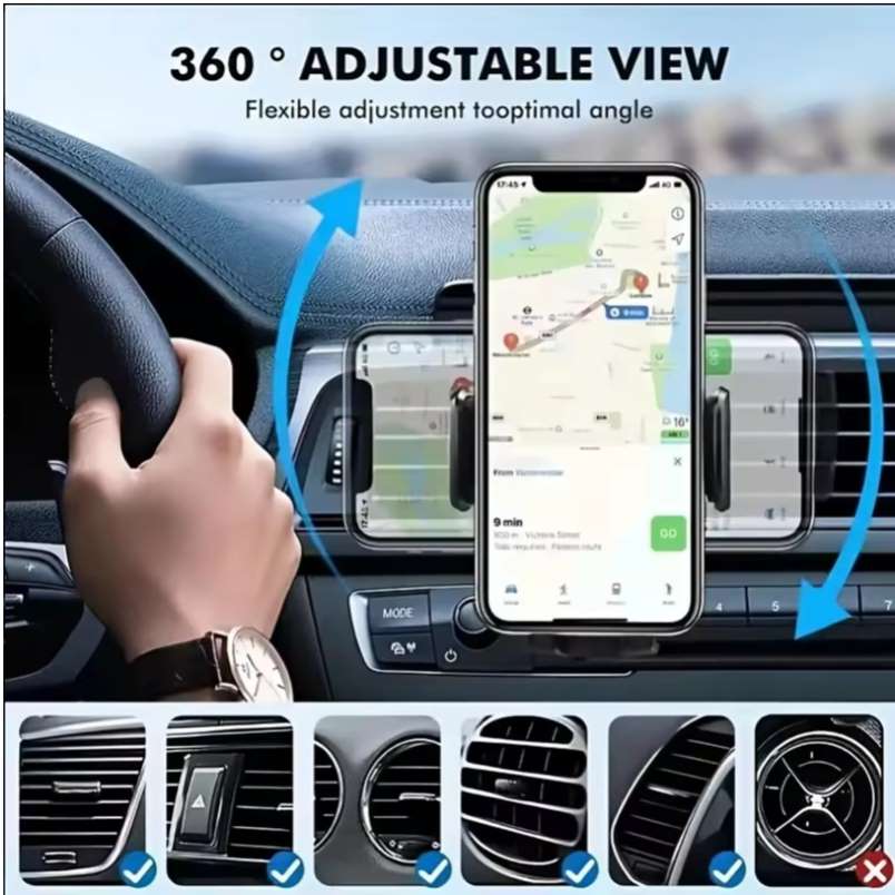 Huitich Hands Free Car Mount for iPhone and Android 4.7 - 6.7 Inch - Mumzar