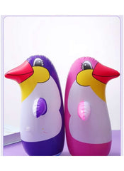 Huitich Inflatable Penguin Tumbler Toy with Air Pump - Mumzar